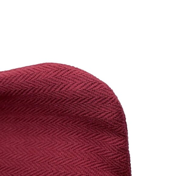 HERMES Sack Aline Size MM Toile Chevrons/Barenia Leather Rouge H/Gold - Picture 5 of 10